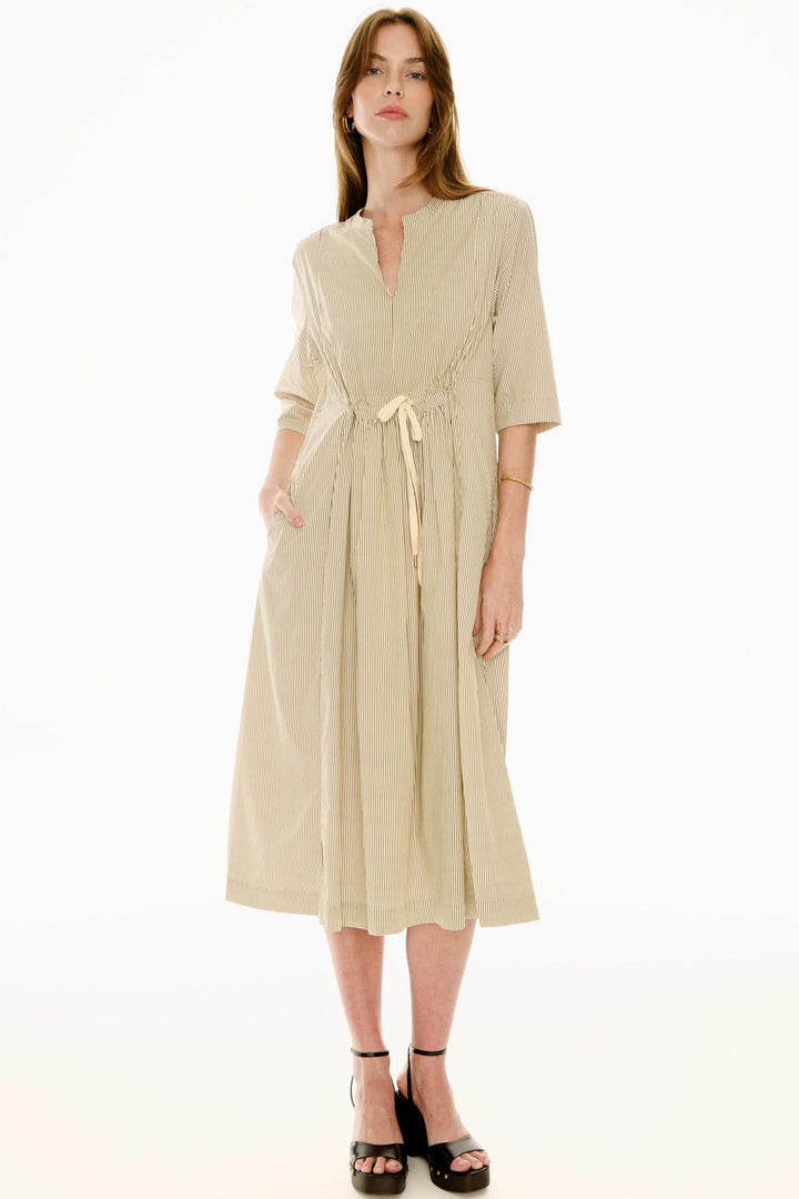 Fable Shirt Dress in Ivory Ink