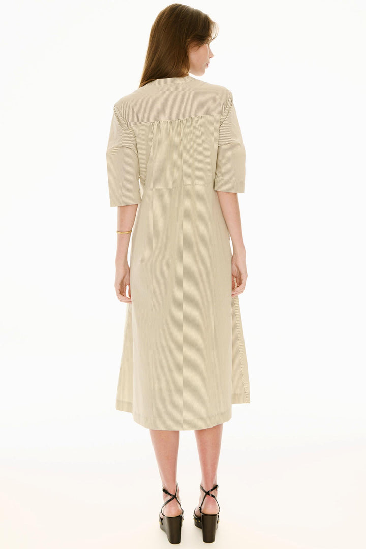 Fable Shirt Dress in Ivory Ink