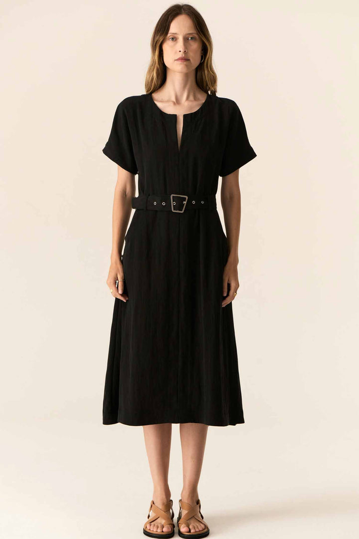 Faire Belt Dress in Black