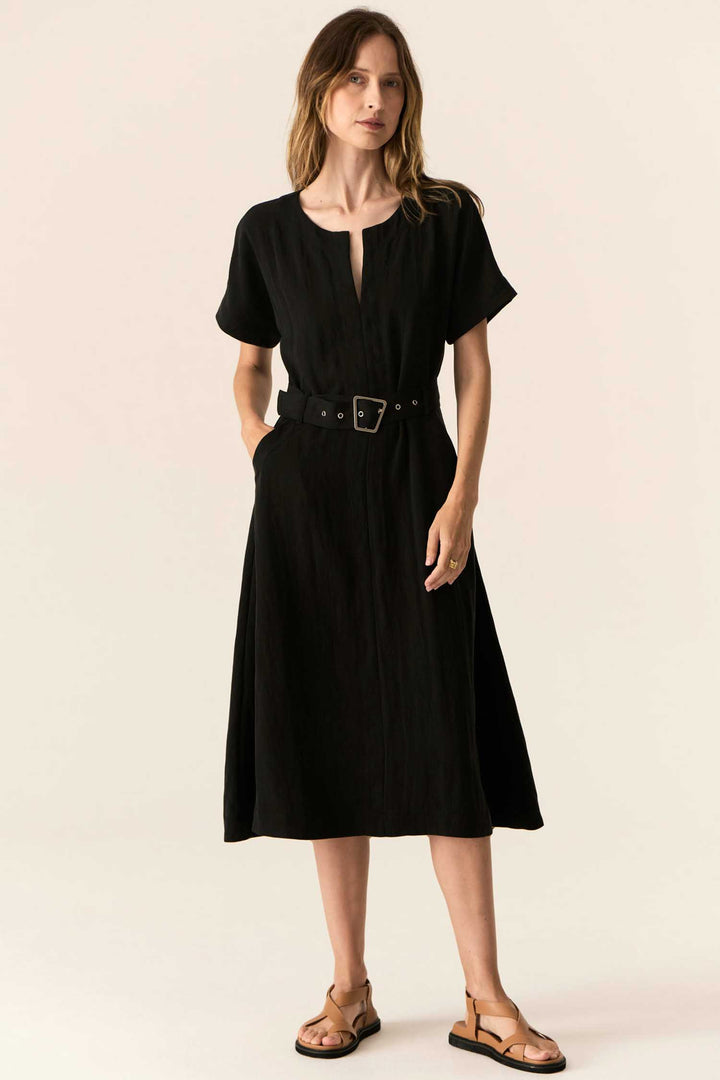 Faire Belt Dress in Black