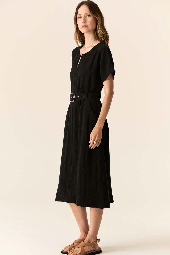 Faire Belt Dress in Black