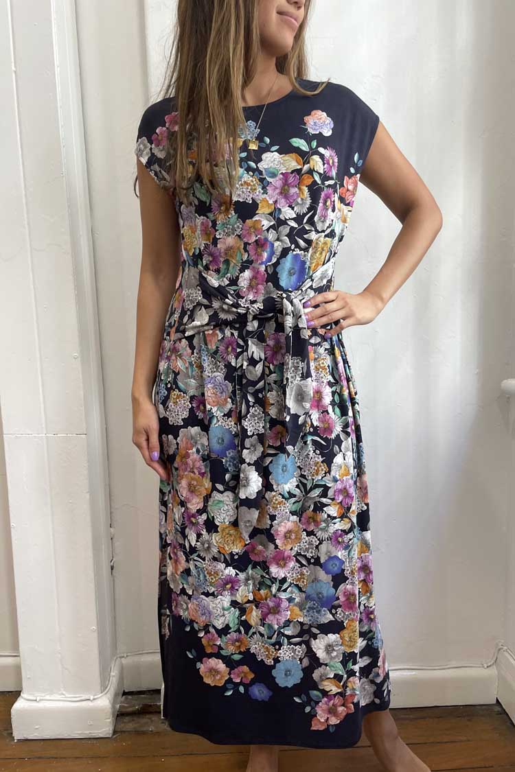 Fall Dance Tie Front Knit Dress