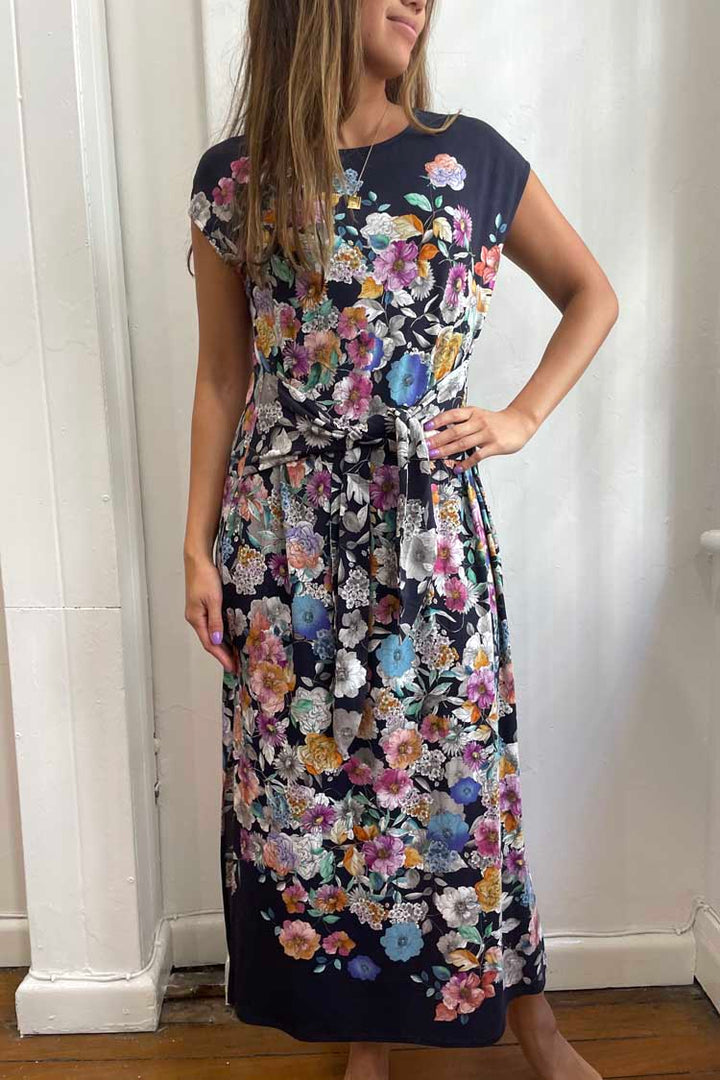 Fall Dance Tie Front Knit Dress