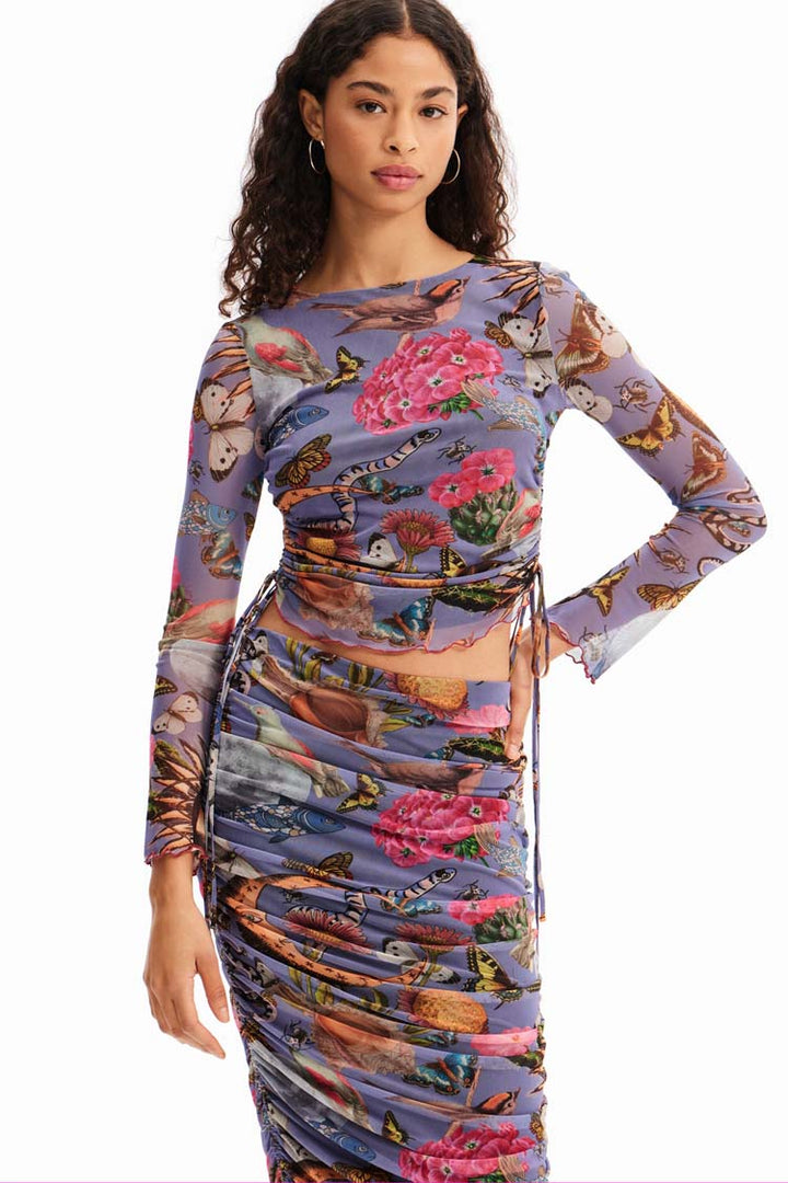 Fantasy Gathered Tulle LS T-shirt