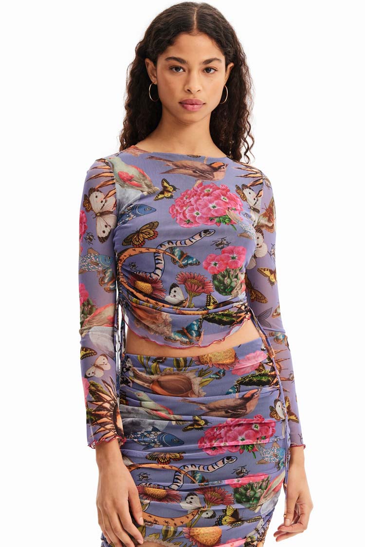 Fantasy Gathered Tulle LS T-shirt
