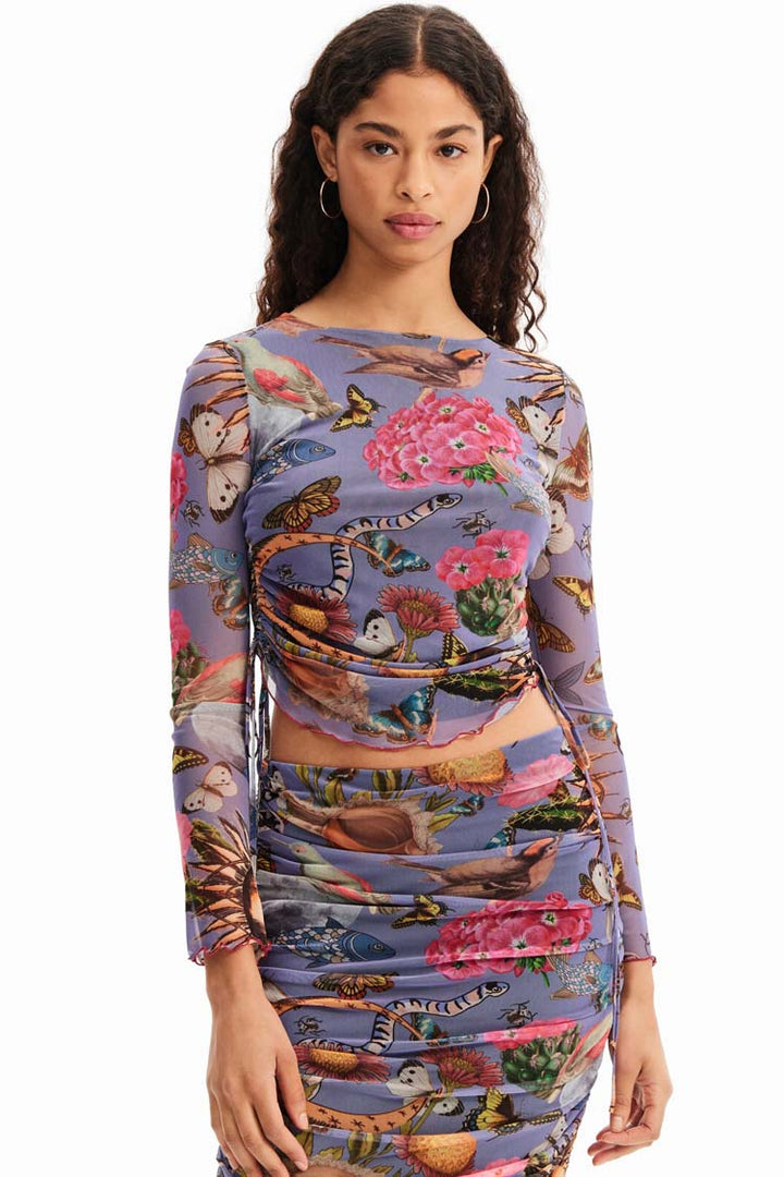 Fantasy Gathered Tulle LS T-shirt