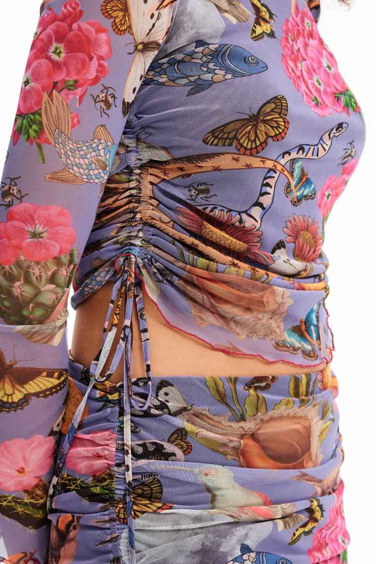 Fantasy Gathered Tulle LS T-shirt