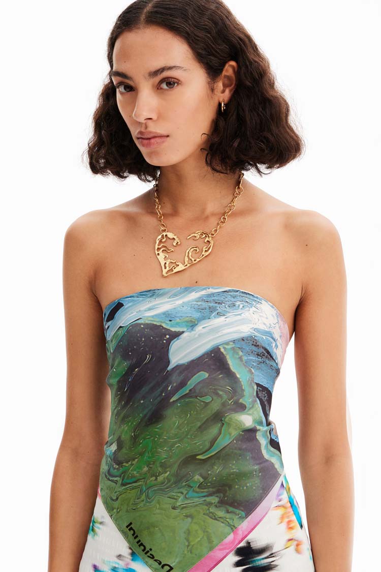 Fantasy Printed Square Scarf | FINAL SALE