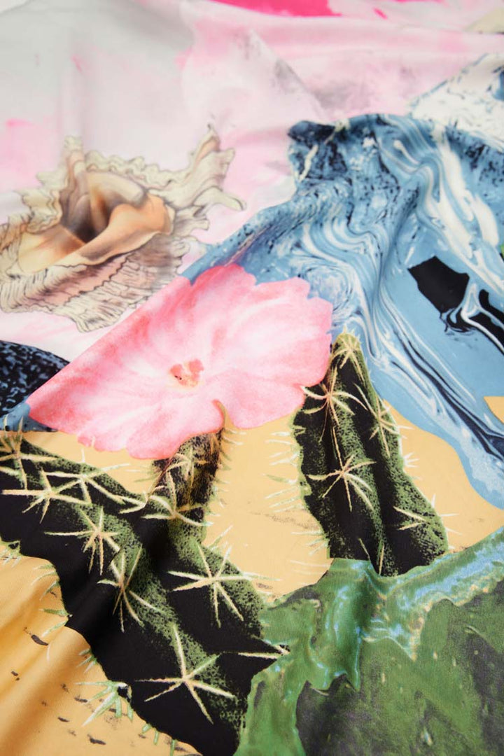 Fantasy Printed Square Scarf | FINAL SALE