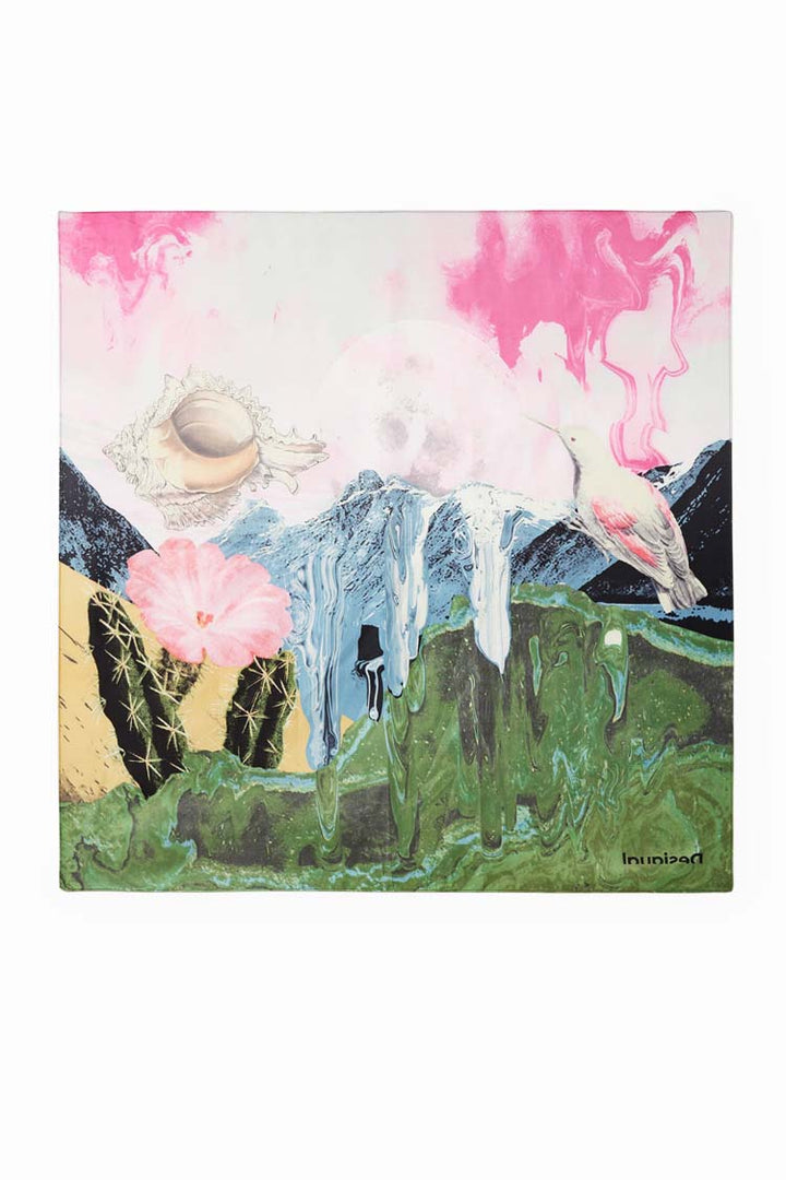 Fantasy Printed Square Scarf | FINAL SALE
