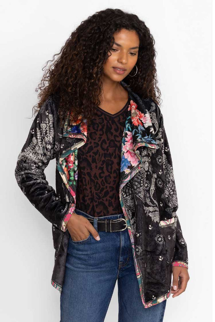 Farfalla Reversible Joan Wrap Sherpa Jacket
