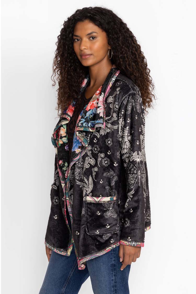Farfalla Reversible Joan Wrap Sherpa Jacket