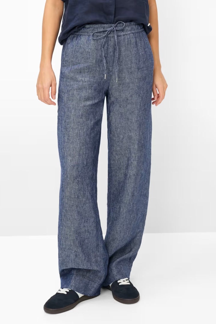 Farina Wide Leg Pant in Indigo Mood