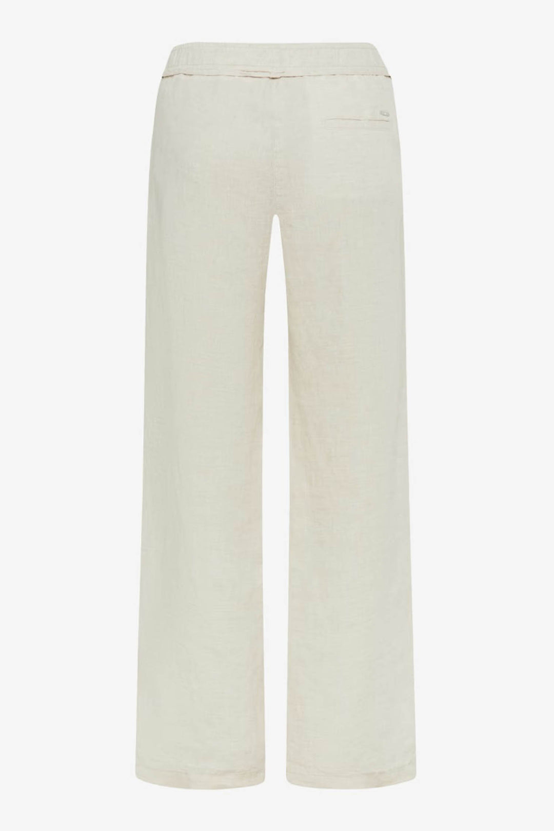 Farina Elastic Waist Band Chino Pants in Light Beige