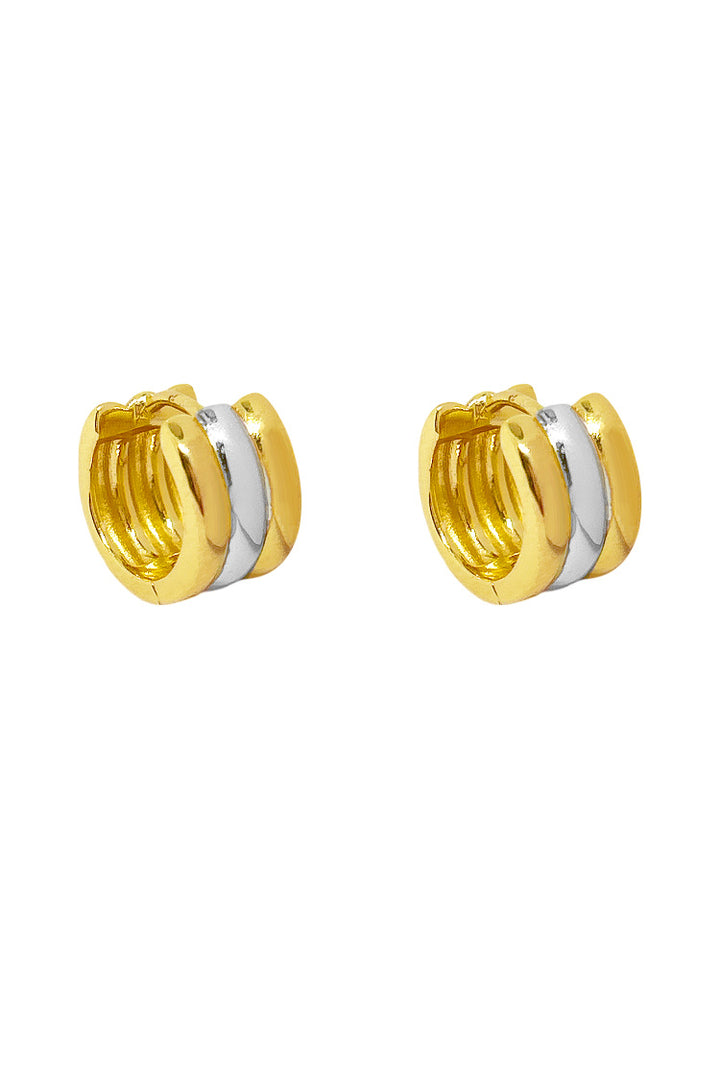 Farrah Earrings in Two Tone