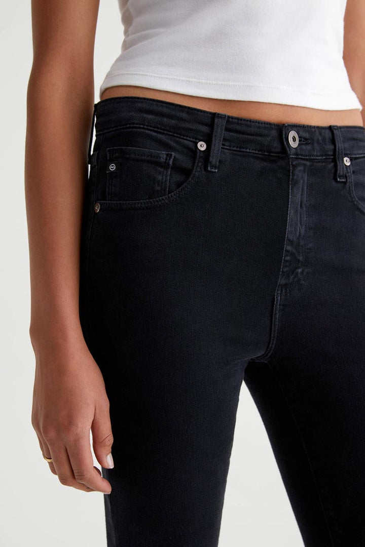 Farrah Boot Crop Jean - Sulfur Black