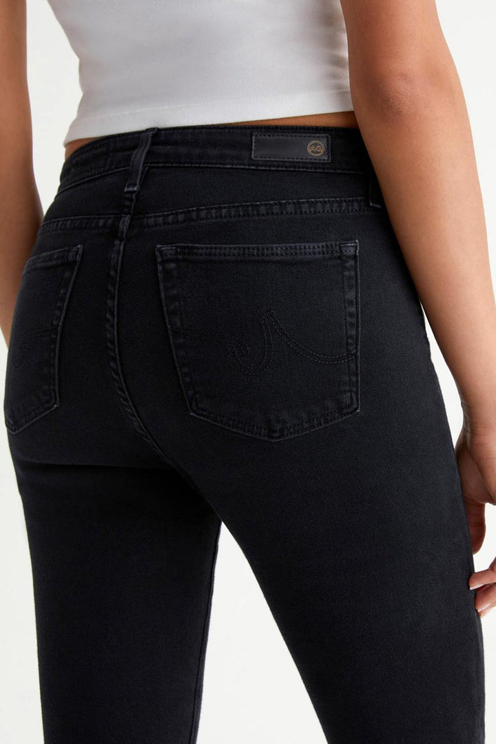 Farrah Boot Crop Jean - Sulfur Black