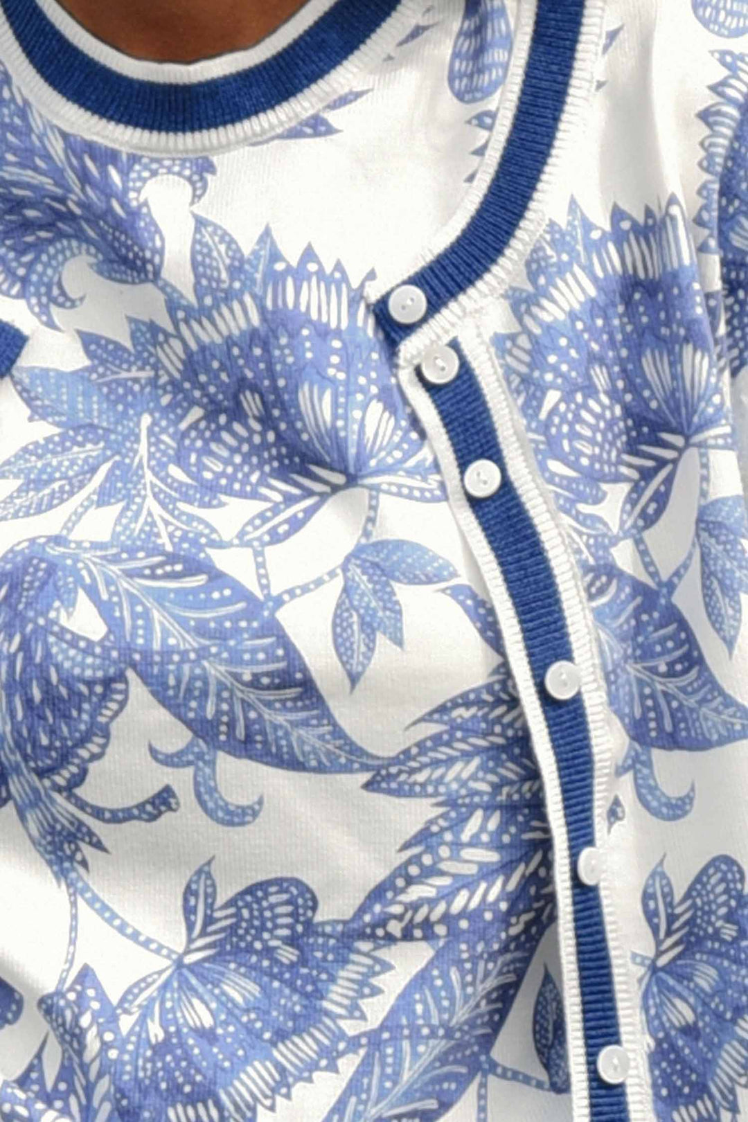 Feeling Blue-tiful Cardigan in Blue &amp; White