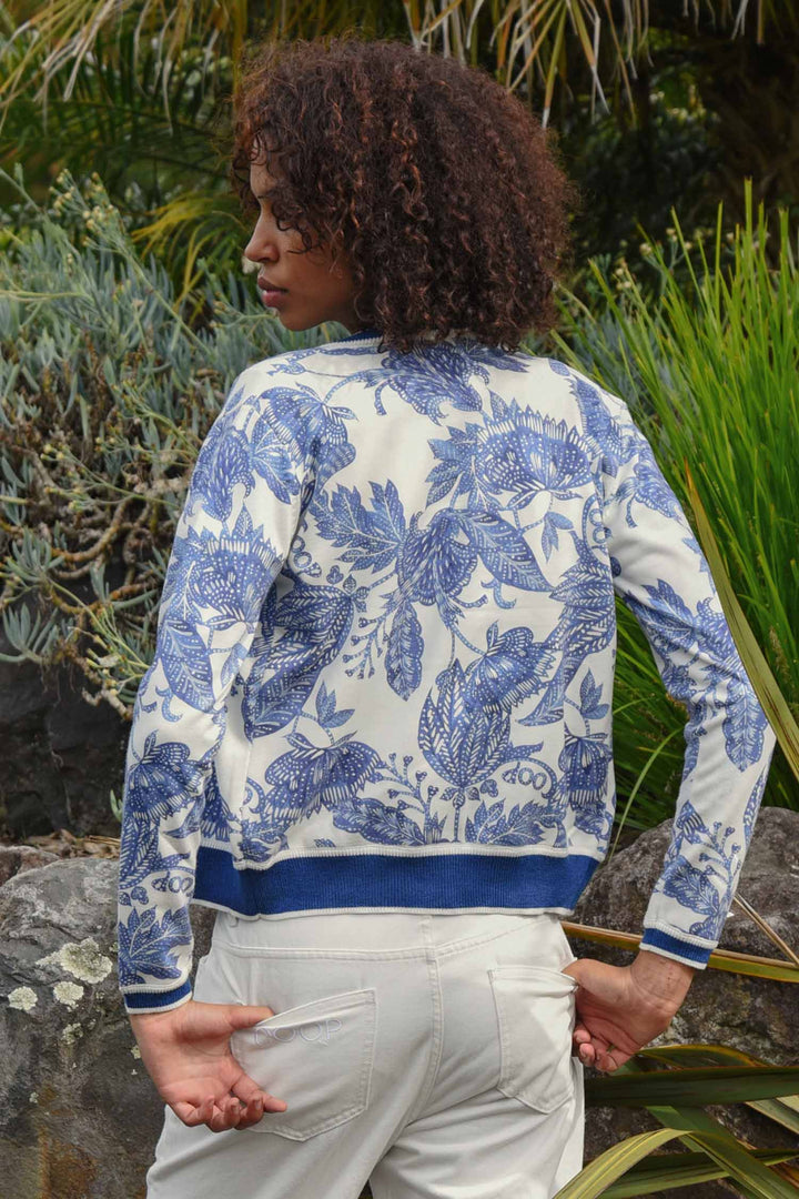 Feeling Blue-tiful Cardigan in Blue &amp; White