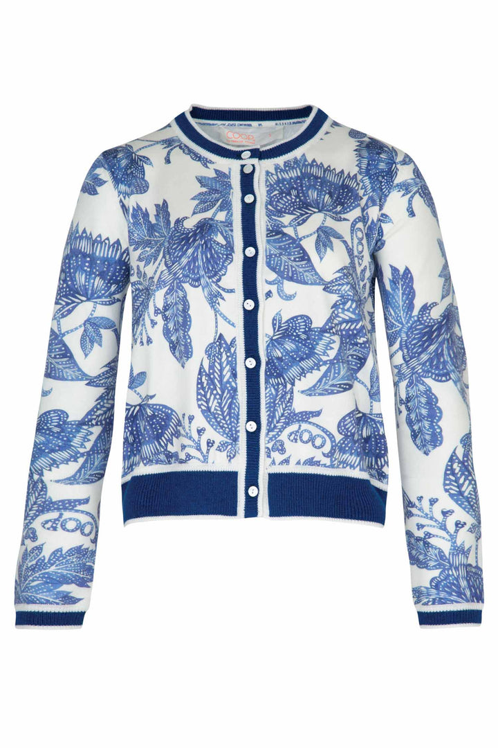 Feeling Blue-tiful Cardigan in Blue &amp; White