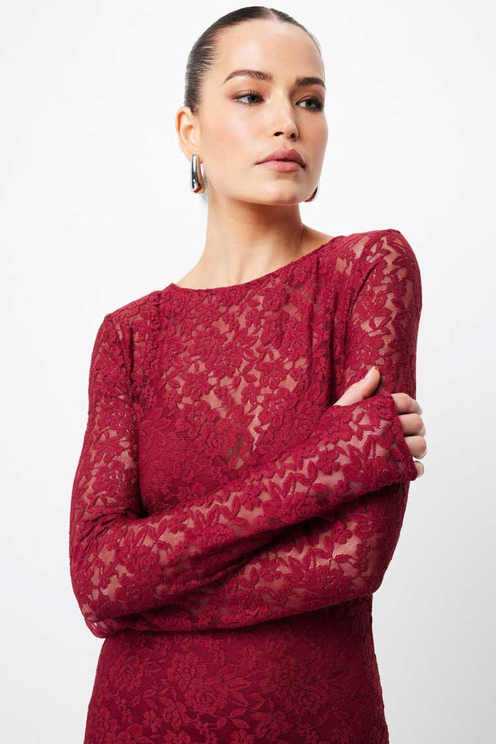 Fervour Maxi Dress in Crimson