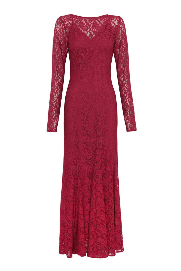 Fervour Maxi Dress in Crimson