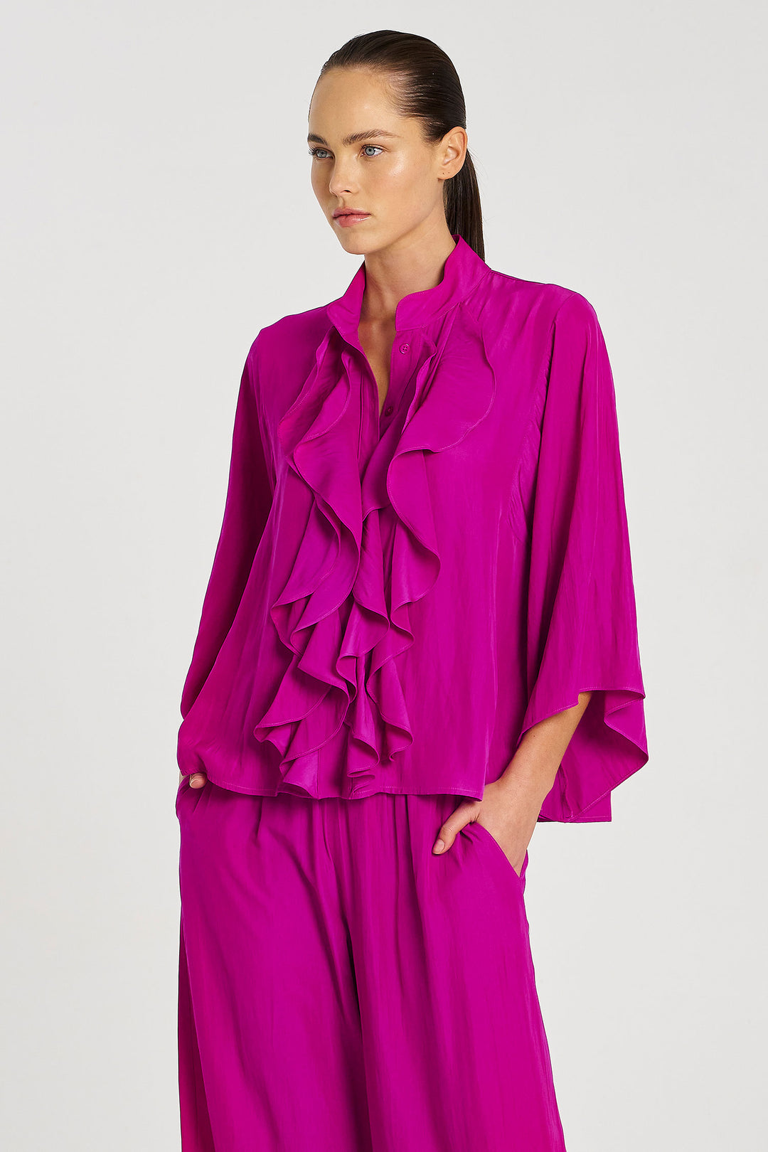 Fezz Blouse in Magenta