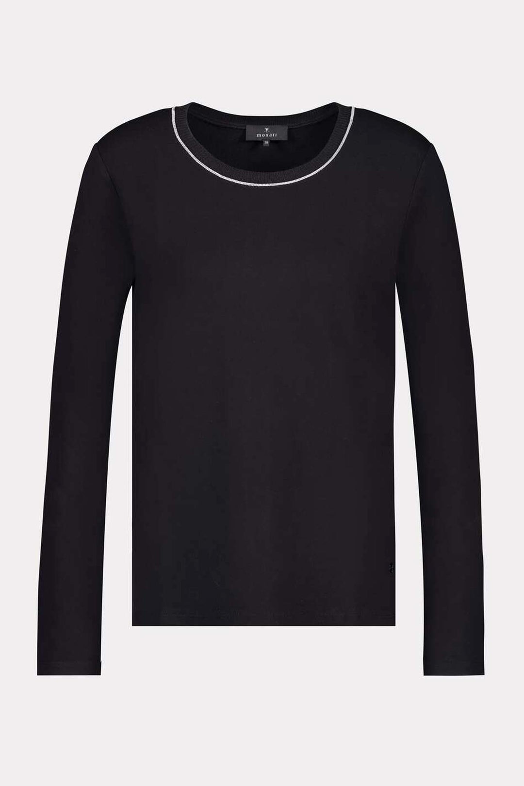 Basic T-shirt w Jewellery Chain in Black