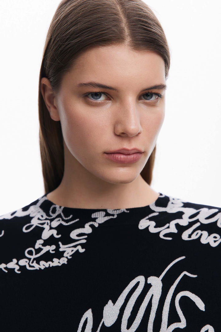 Fine Lettering Sweater