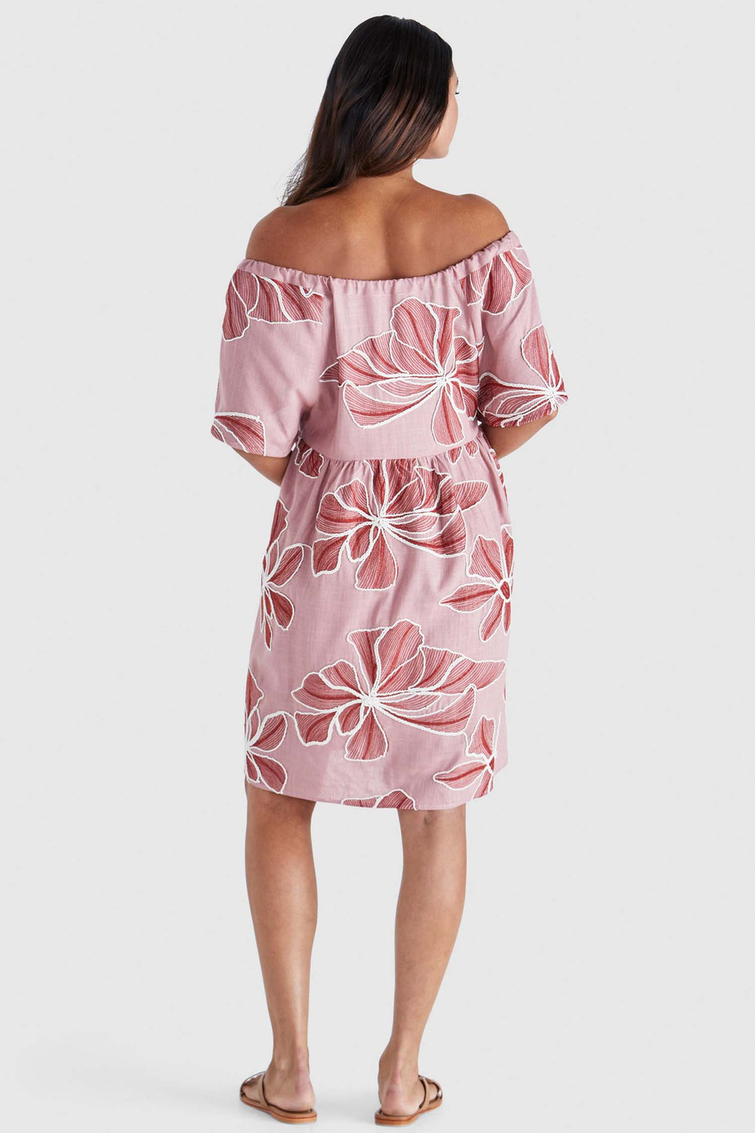 Finley Mini Dress in Pink Red
