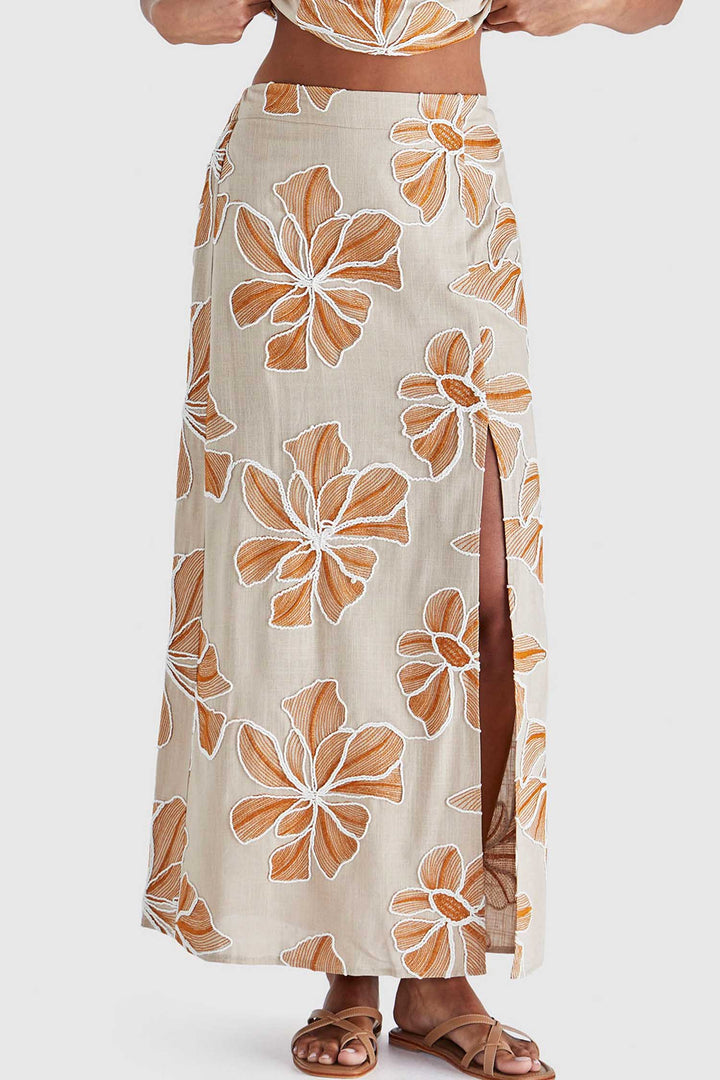 Finley Skirt in Tan Orange