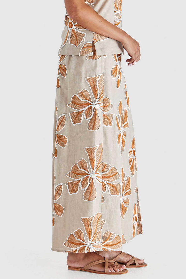 Finley Skirt in Tan Orange