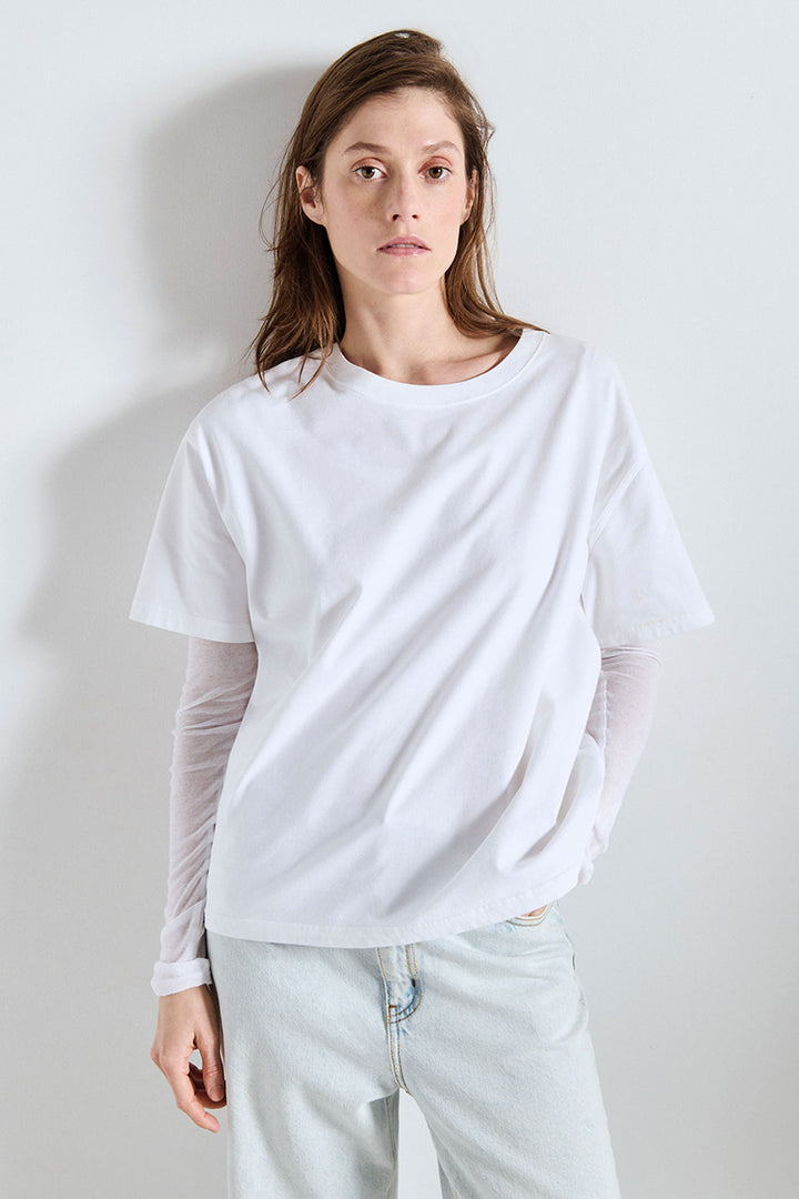 Fizvalley R-Neck SS T-Shirt in White