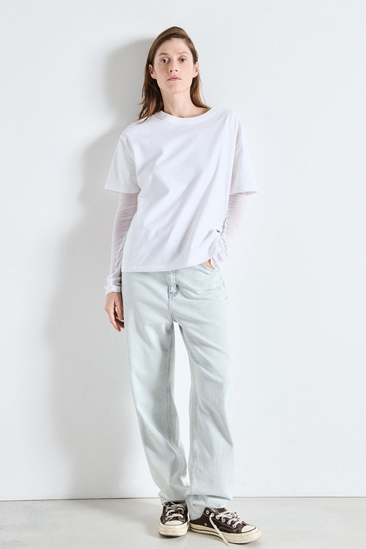 Fizvalley R-Neck SS T-Shirt in White