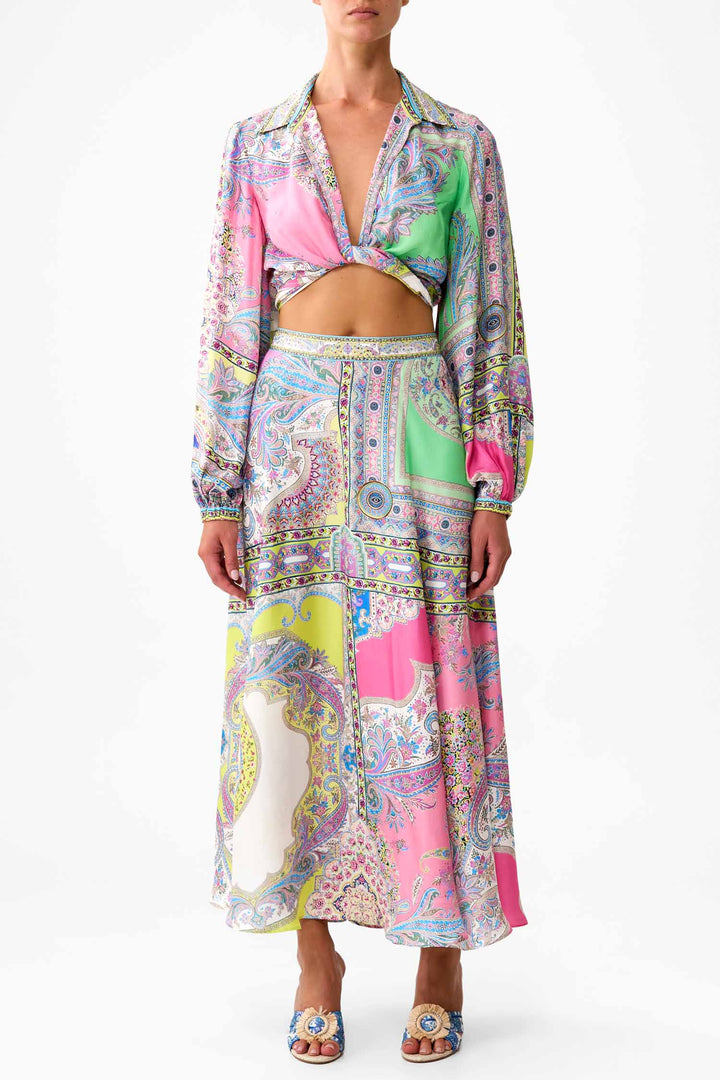 Flared Long Skirt in Magic Carpet Ride