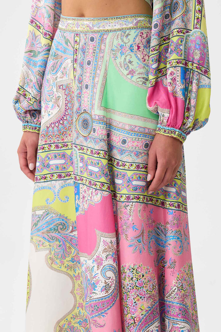 Flared Long Skirt in Magic Carpet Ride