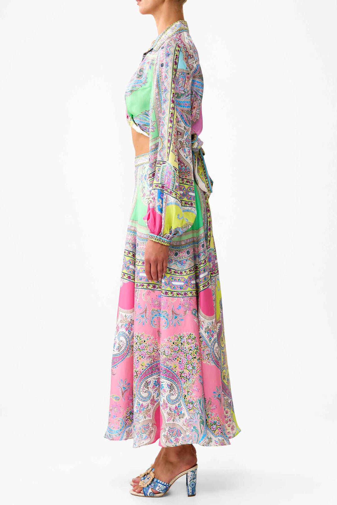 Flared Long Skirt in Magic Carpet Ride