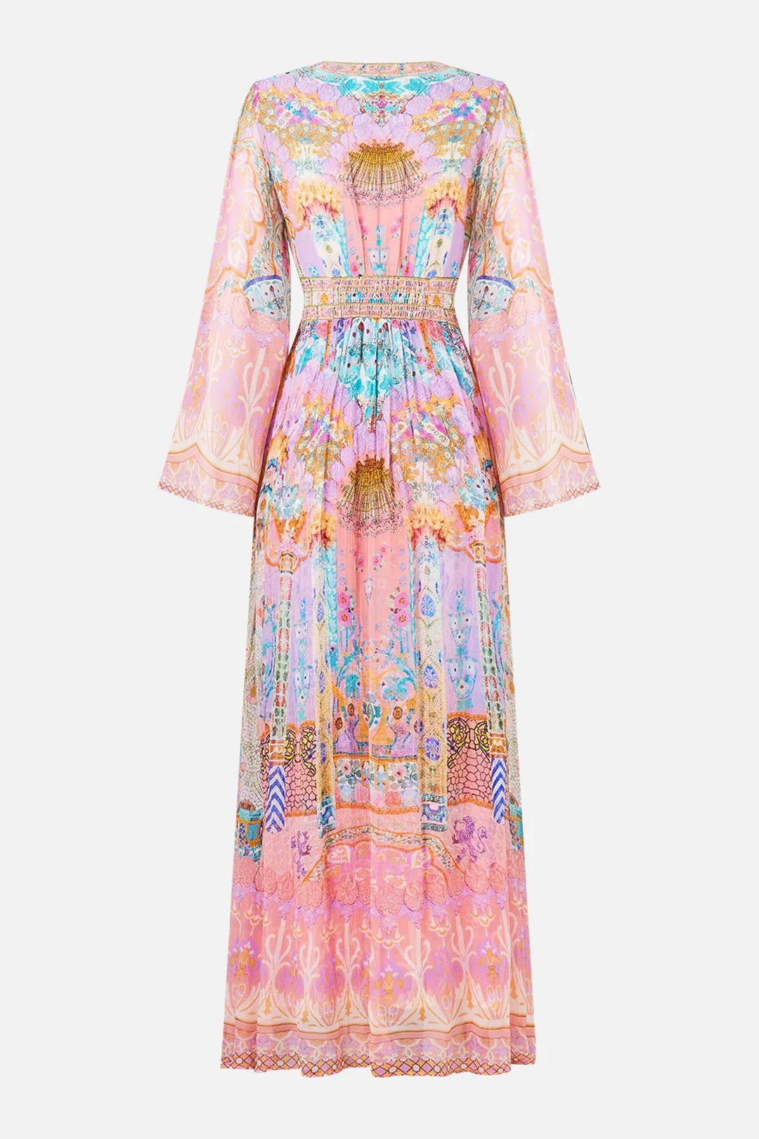 Flared Sleeve Dress in Howdy Gaudi