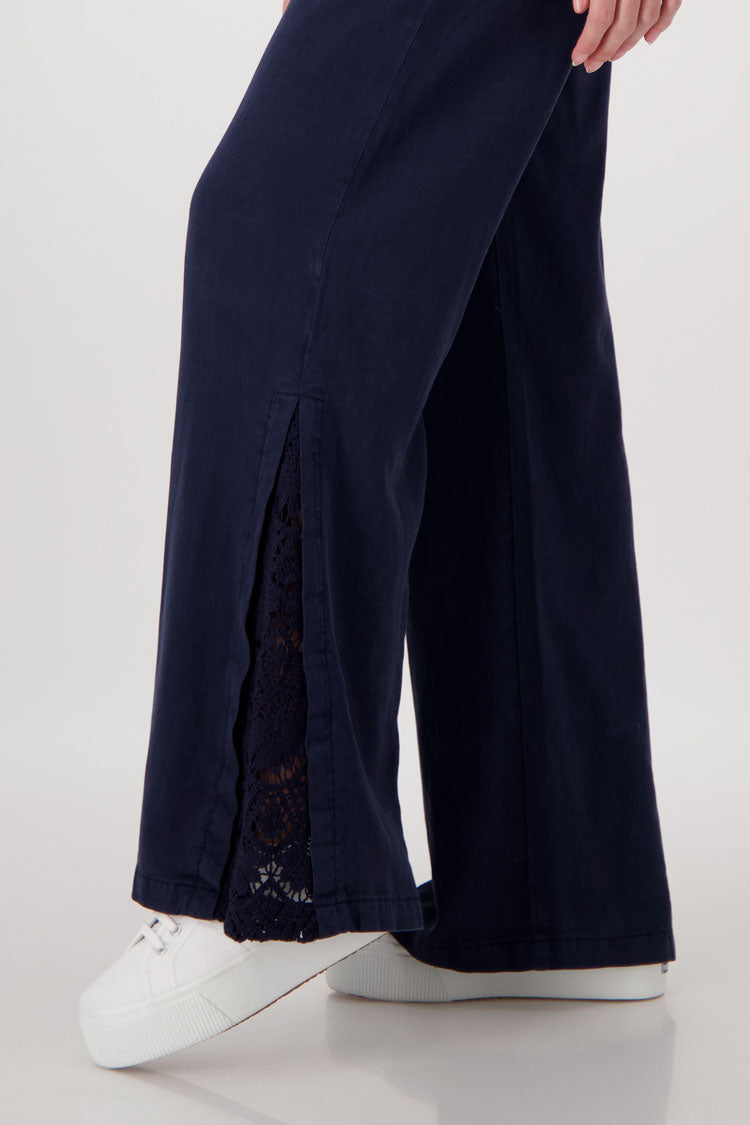 Flared Wide Leg Lace Pants