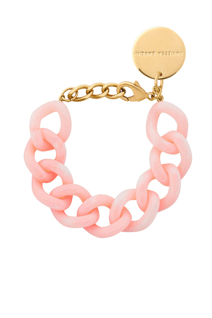 Flat Chain Bracelet in Peach Sorbet