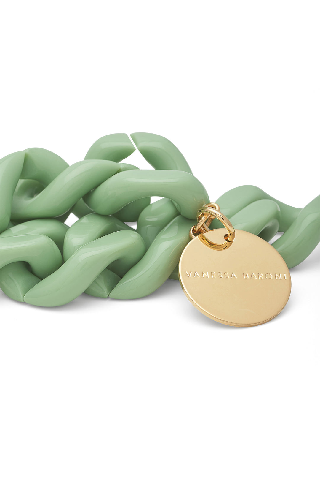 Flat Chain Bracelet in Pistachio