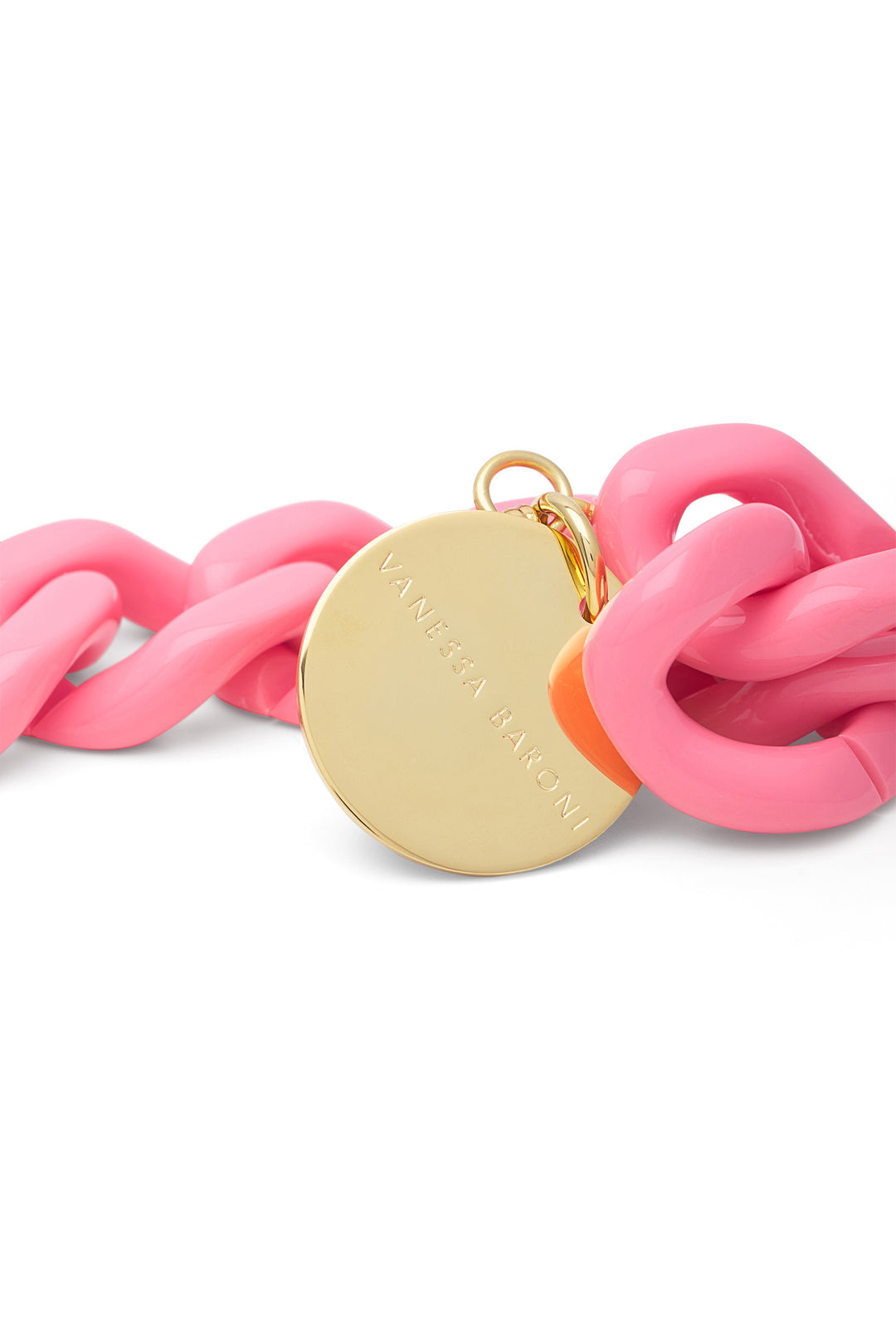 Flat Chain Bracelet in Raspberry