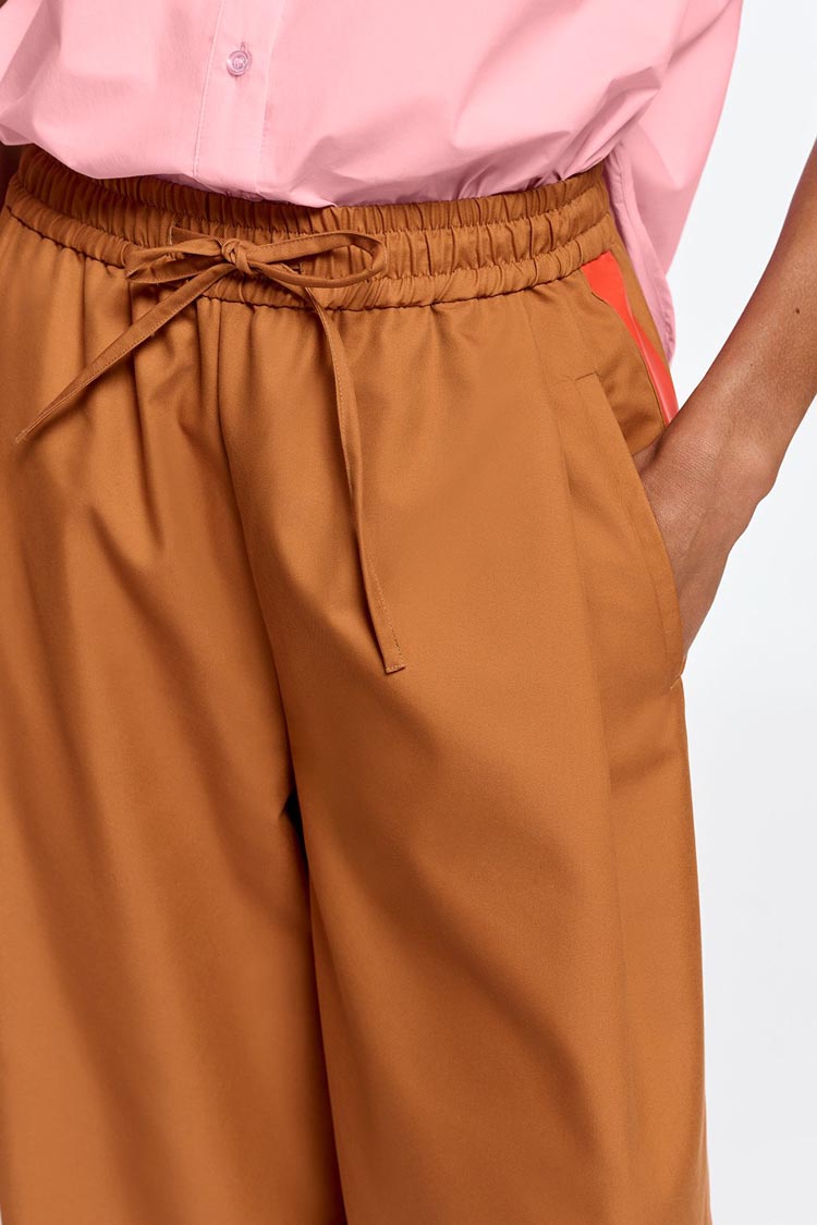 Fleetwoodmac Wide Leg Pants w Orange Stripe | FINAL SALE