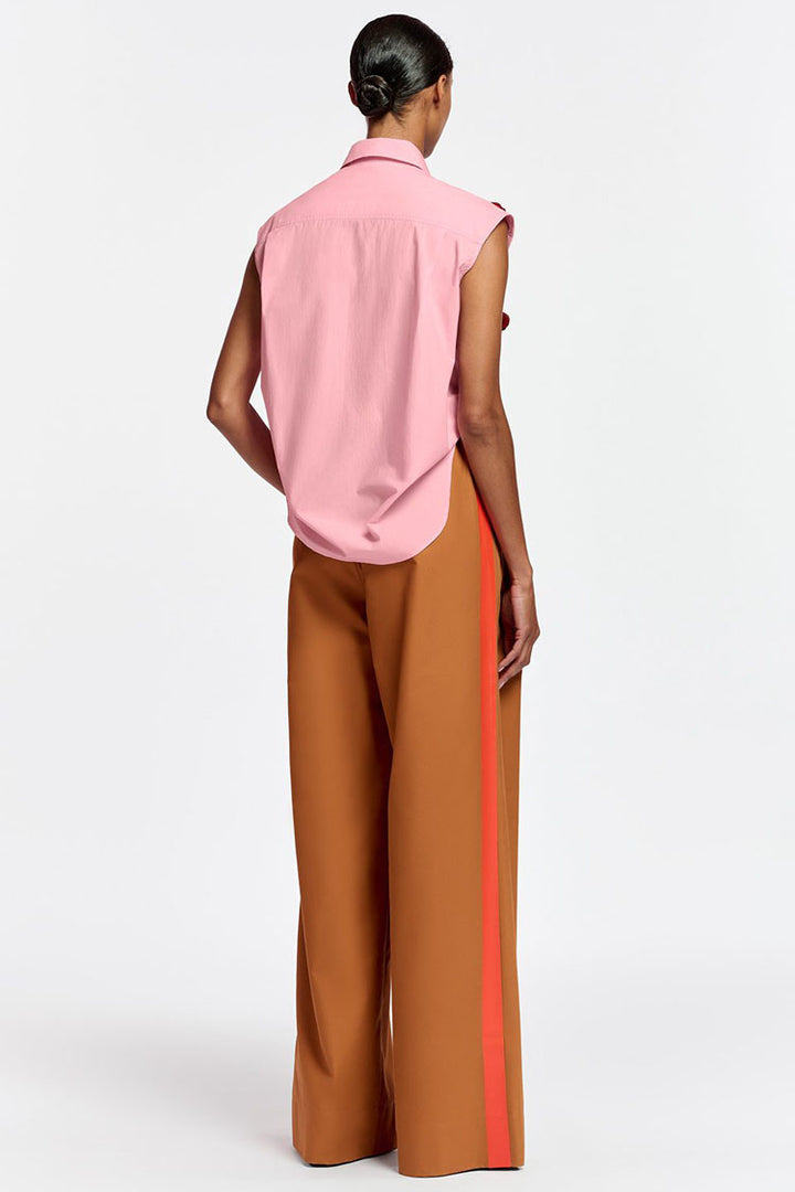 Fleetwoodmac Wide Leg Pants w Orange Stripe | FINAL SALE