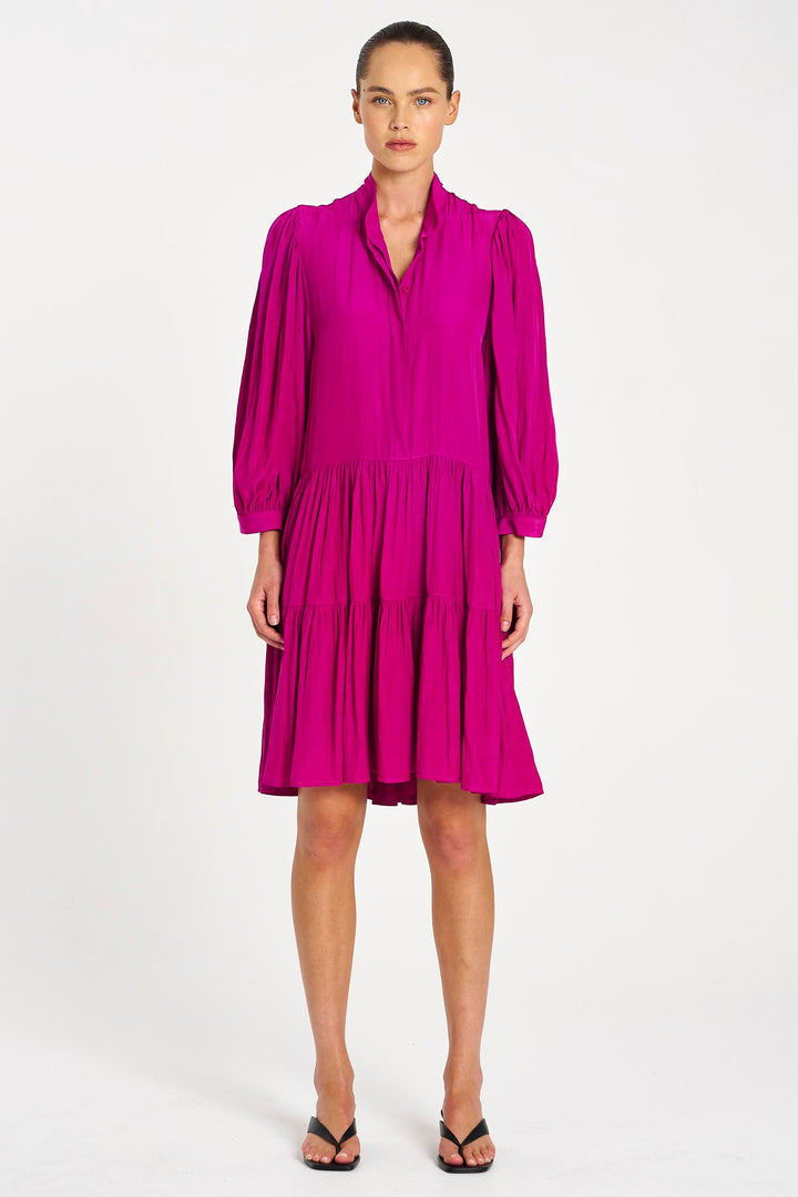 Fleur Dress in Magenta