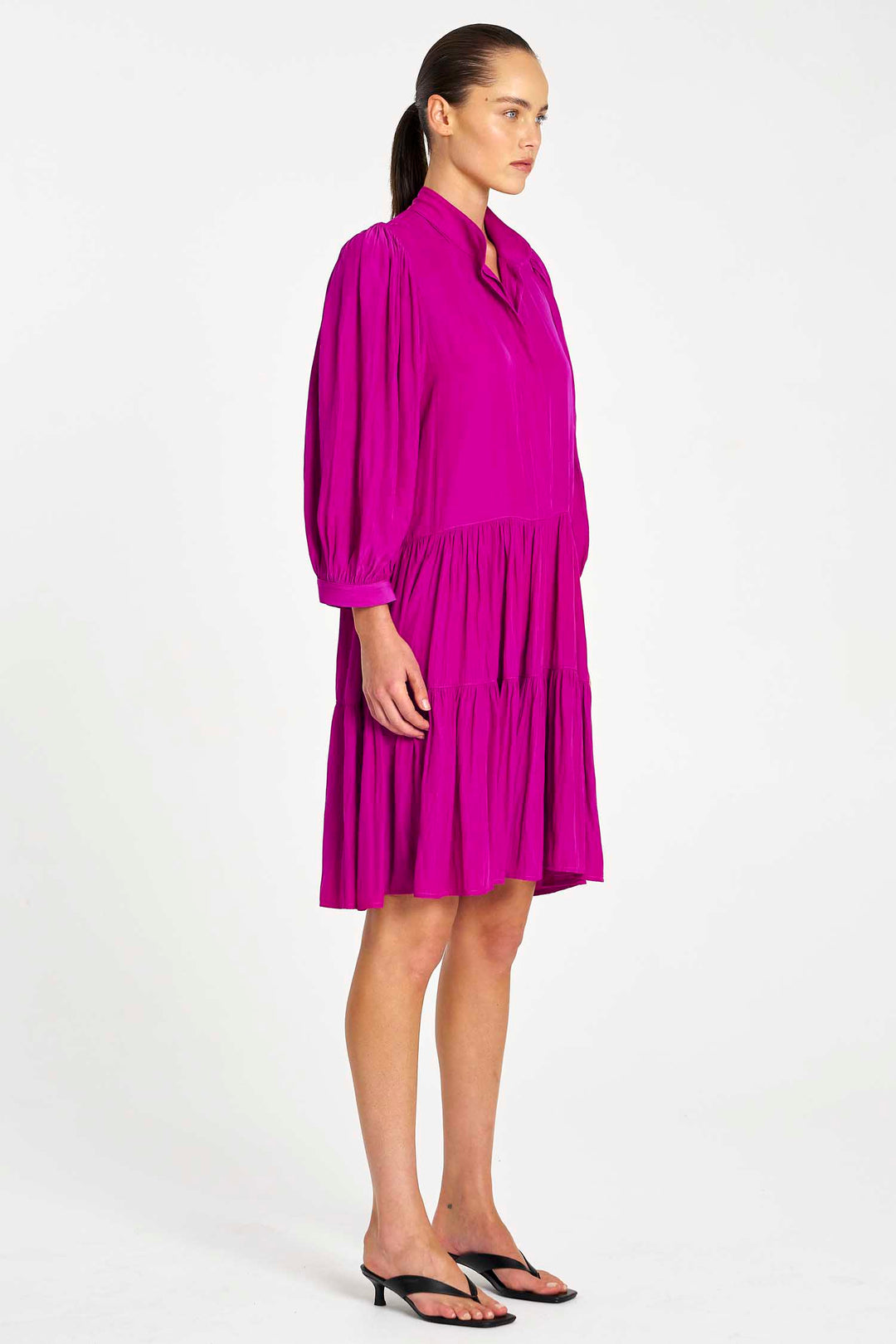 Fleur Dress in Magenta