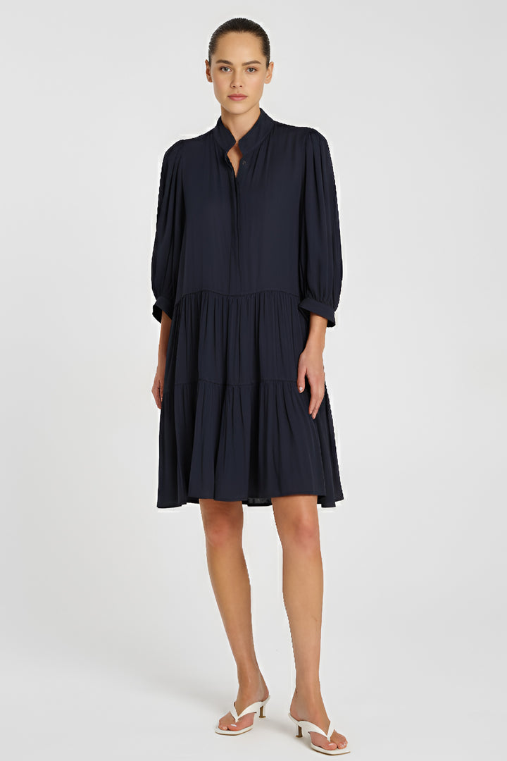 Fleur Dress in Navy