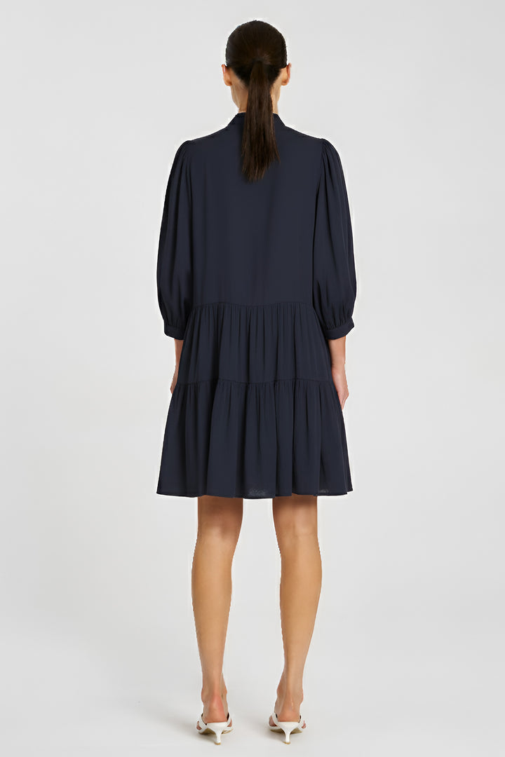 Fleur Dress in Navy