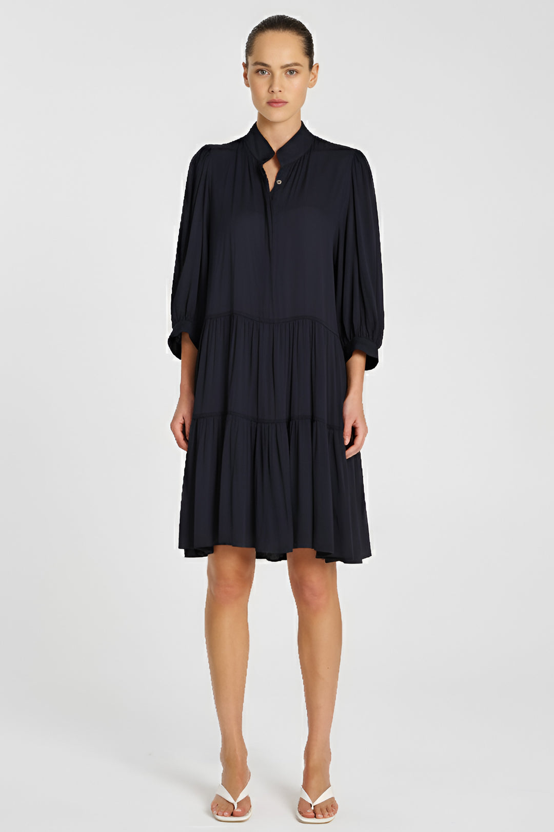 Fleur Dress in Navy