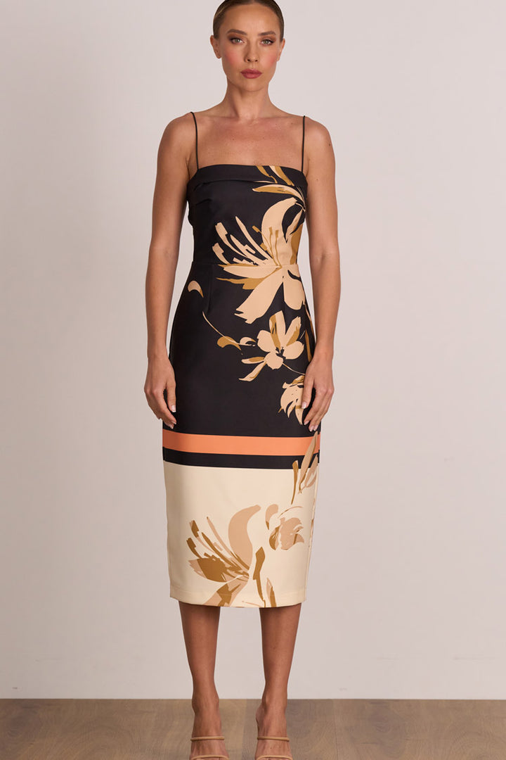 Flicker Strap Midi Dress